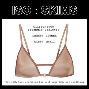 ISO Skims Glissenette Triangle Bralette